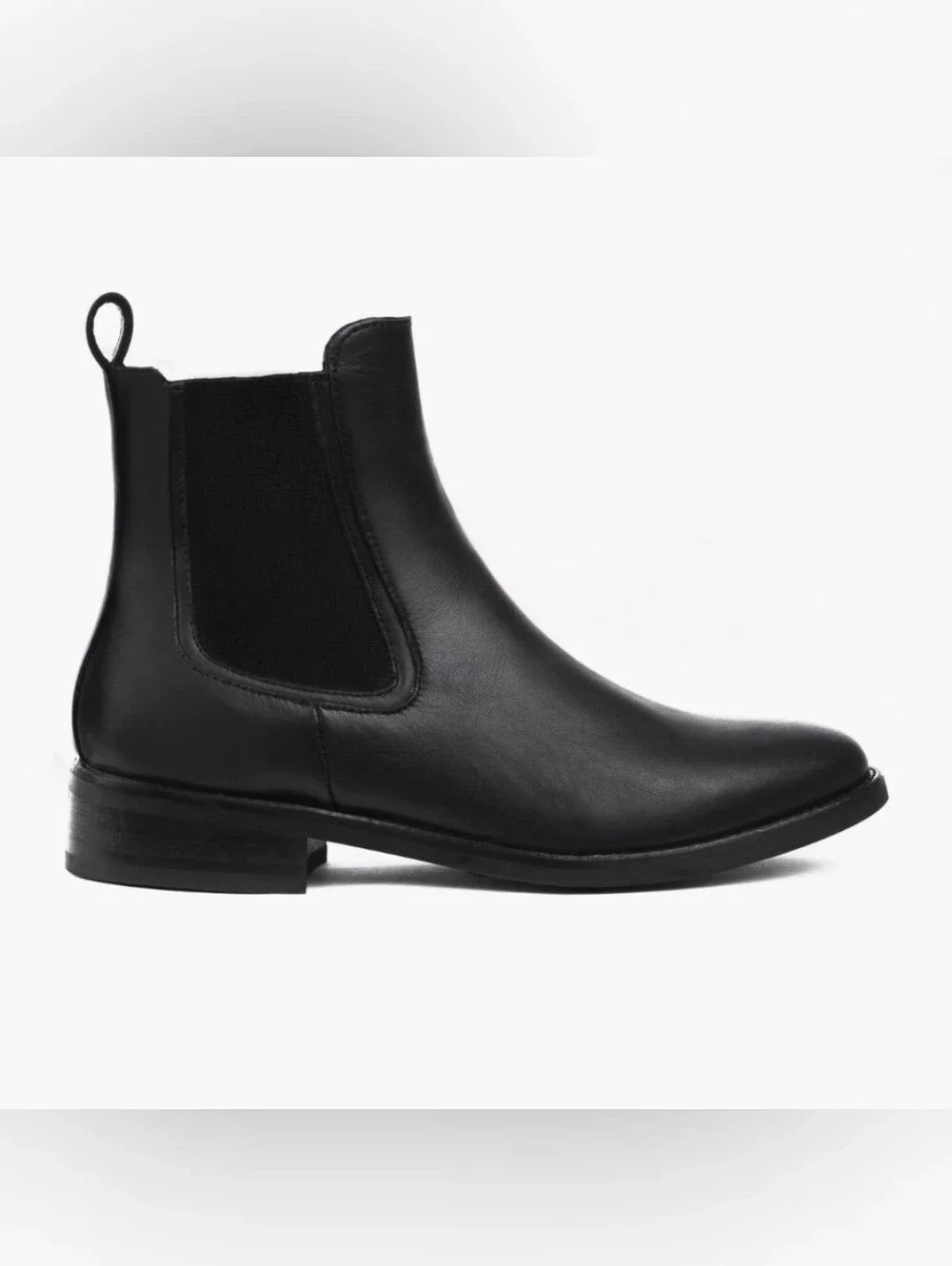 $160 Thursday Boot Company Duchess Chelsea Boots Black Full Grain Leather